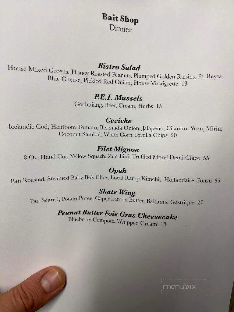The Bait Shop - Valparaiso, IN menu_pic