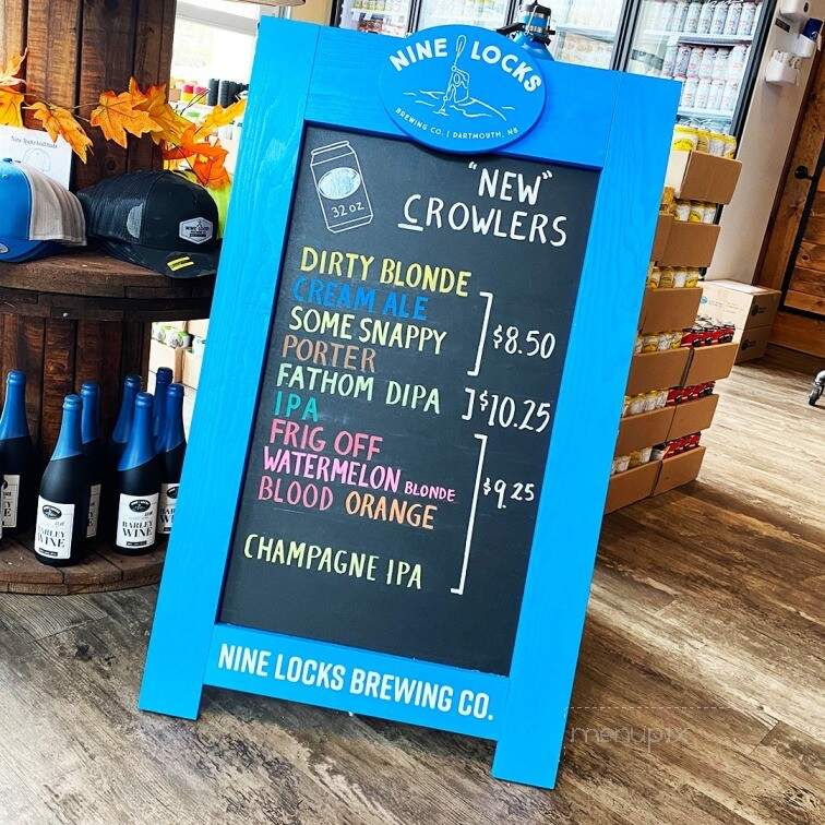 Nine Locks Brewing - Dartmouth, NS menu_pic