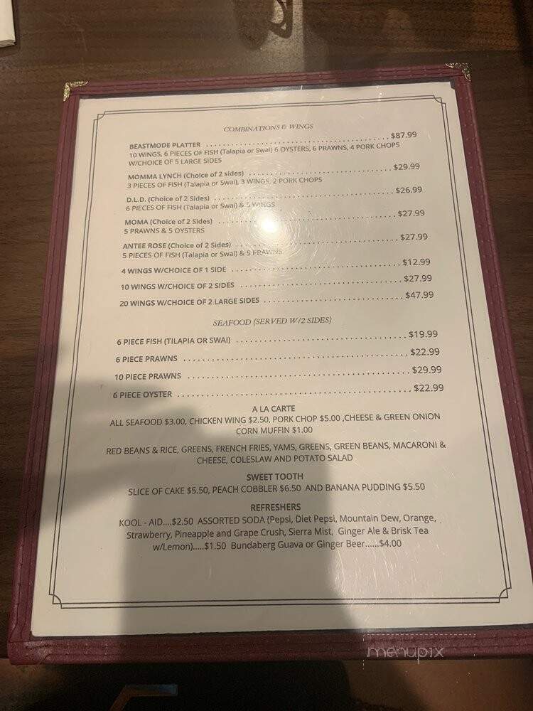 Rob Ben's Restaurant & Lounge - Emeryville, CA menu_pic