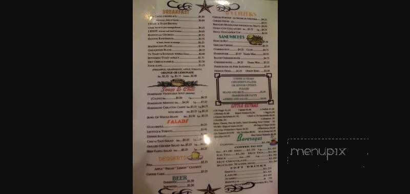 Garcia's Cafe - Ruidoso, NM menu_pic