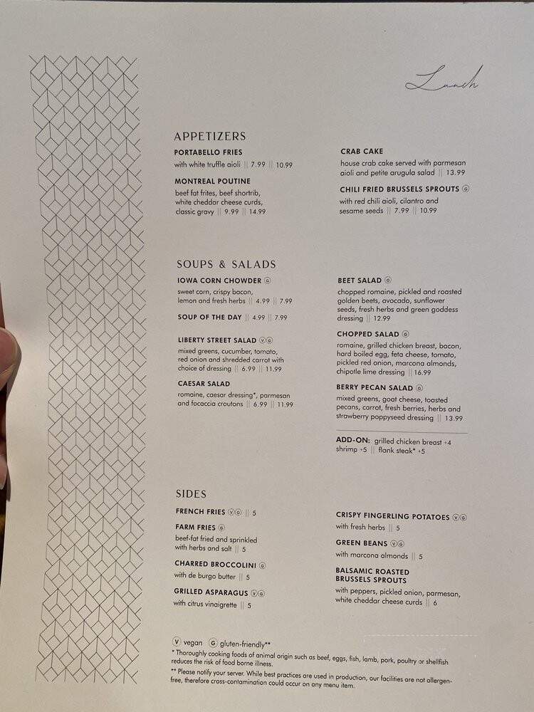 Liberty Street Kitchen - Pella, IA menu_pic