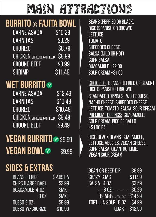 Crazy Gringo Mexican Express - St Clair Shores, MI menu_pic