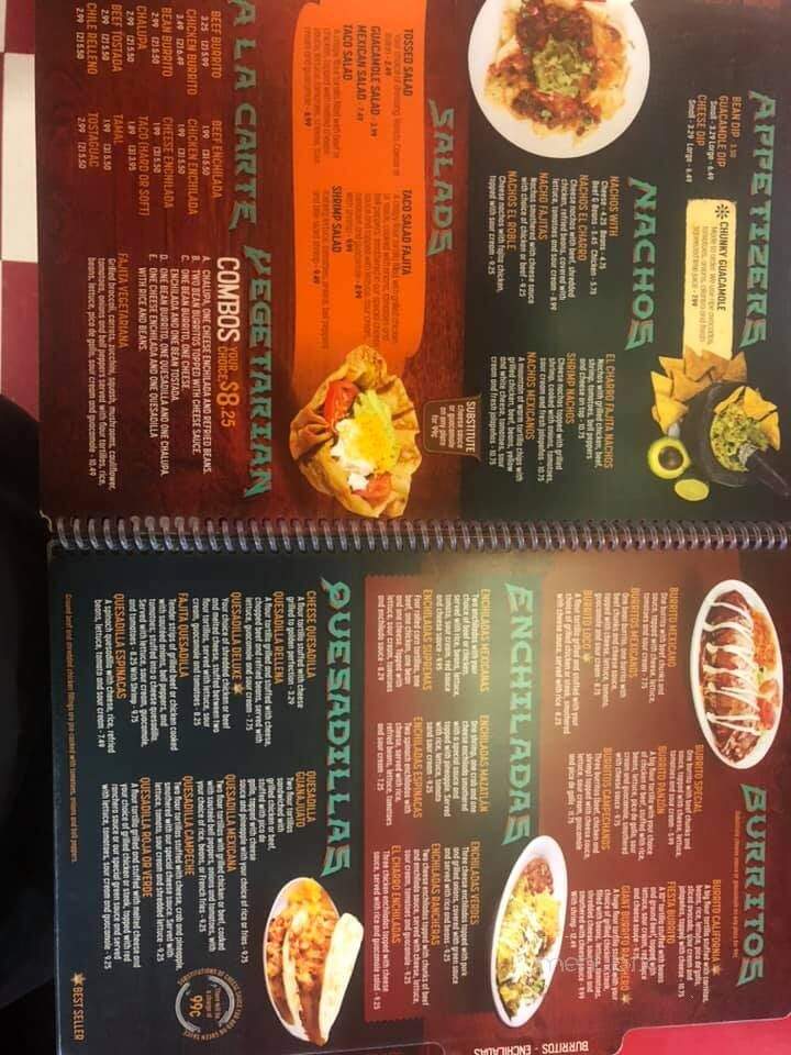 El Charro Mexican Restaurant - Belle, MO menu_pic