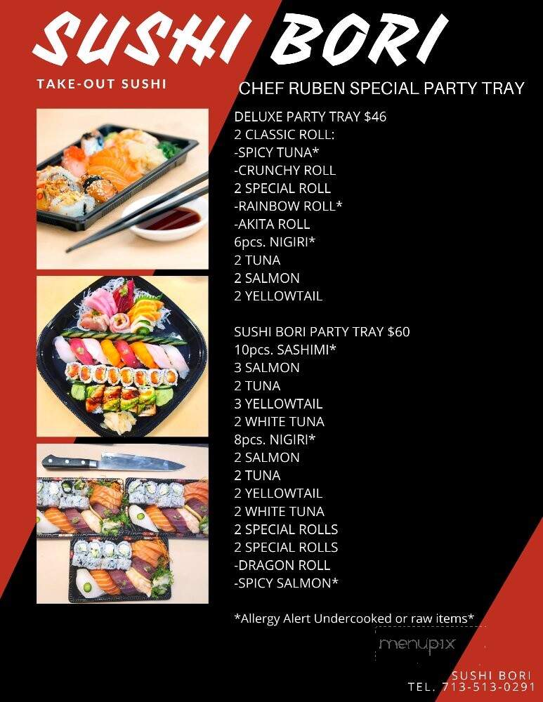 Sushi Bori - Friendswood, TX menu_pic