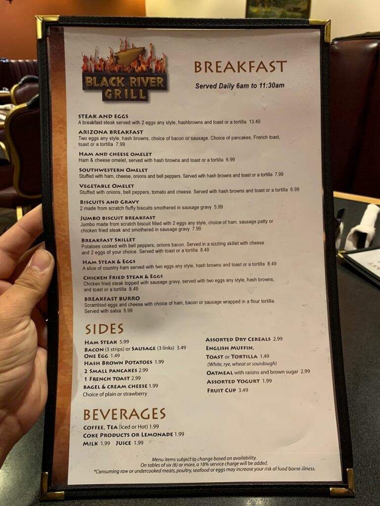 Apache Grill and Wickiup Buffet - San Carlos, AZ menu_pic