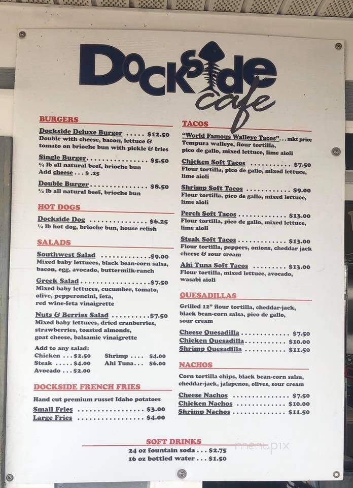 Dockside Cafe - Sandusky, OH menu_pic