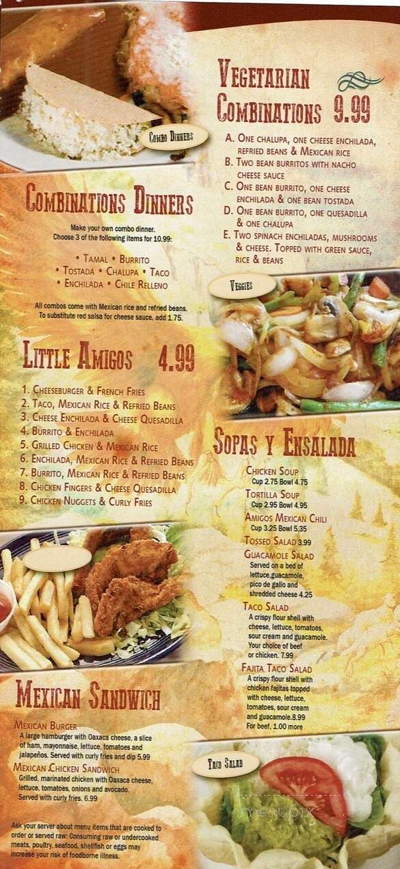 Los Tres Amigos - Calvert City, KY menu_pic