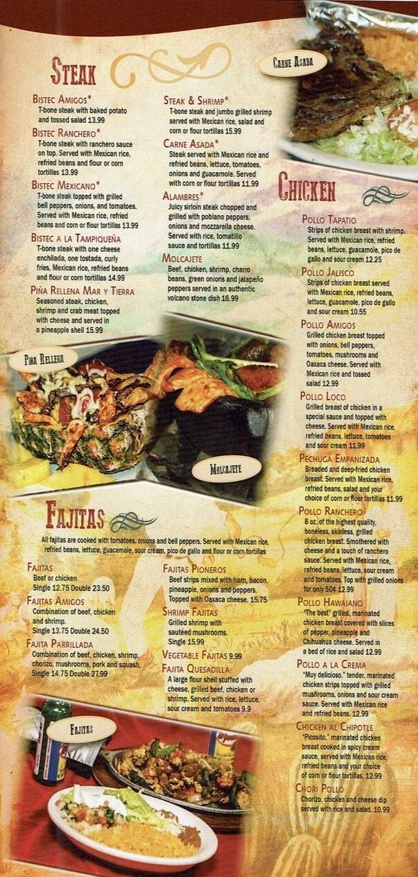 Los Tres Amigos - Calvert City, KY menu_pic