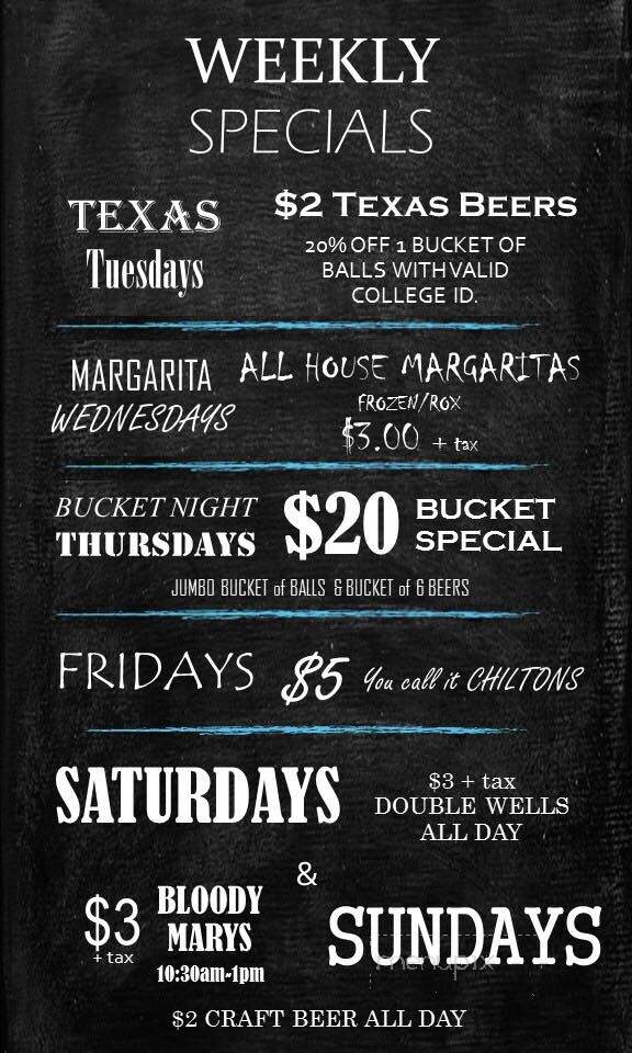 the Range - Lubbock, TX menu_pic