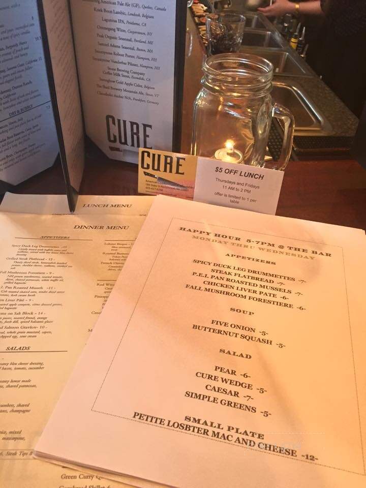 Cure Restaurant - Portsmouth, NH