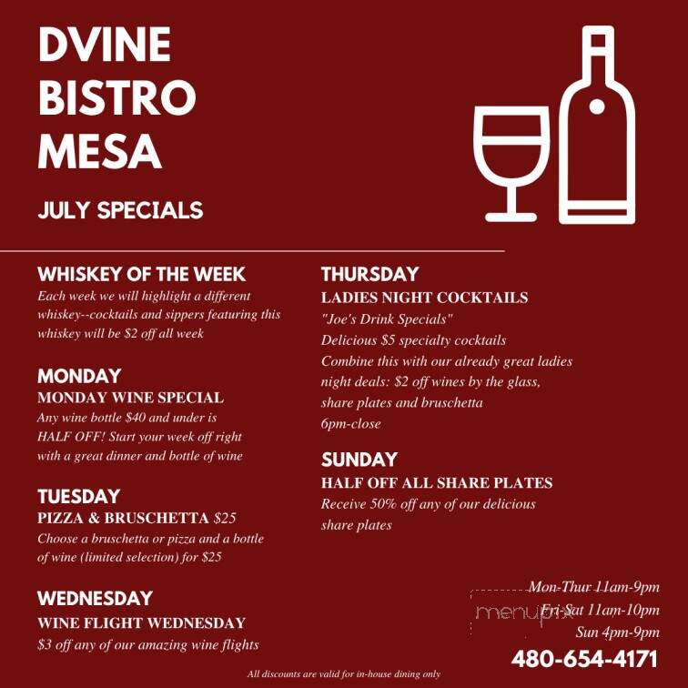 D Vine Wine Bar & Bistro - Mesa, AZ