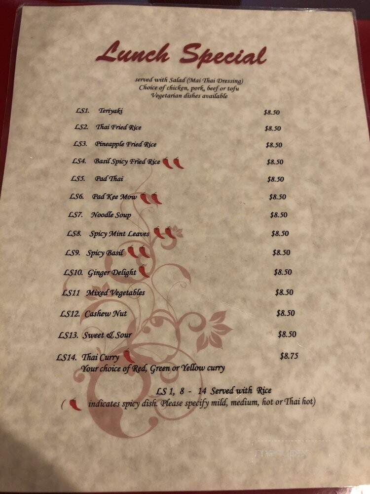 Mai Thai On Main - Cottonwood, AZ menu_pic