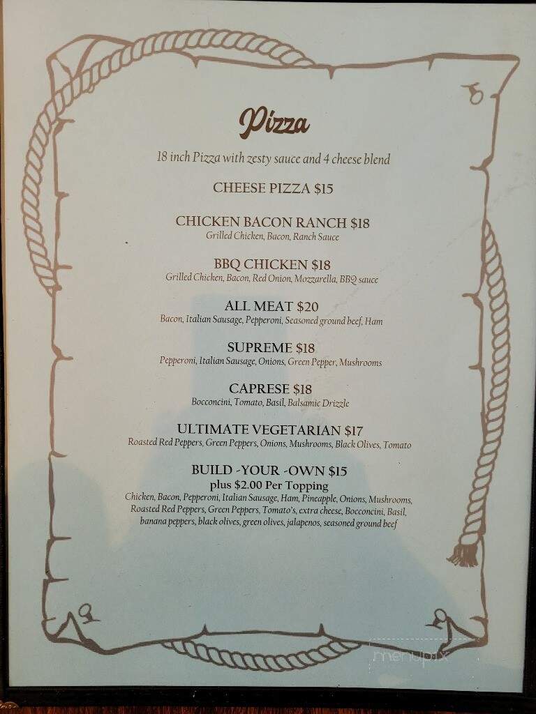 Emerson Lake Inn - Walhalla, MI menu_pic