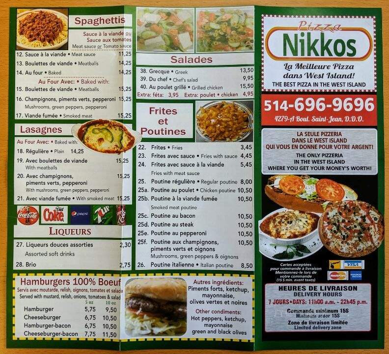 Pizza Nikkos - Dollard-des-Ormeaux, QC