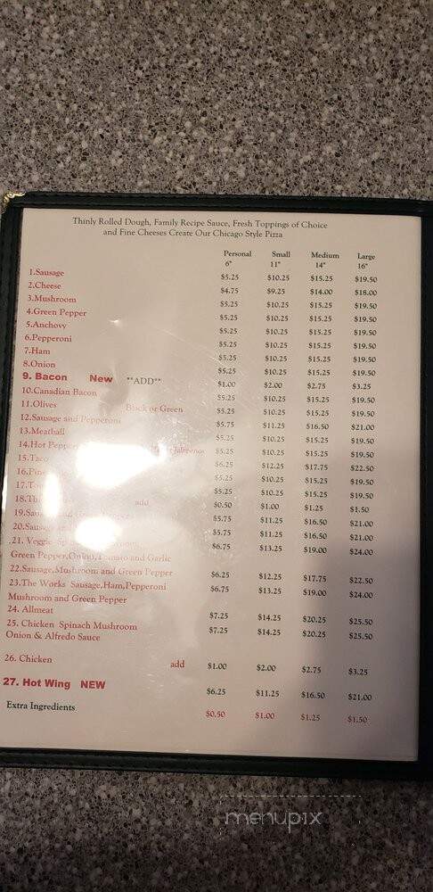 Calgaro's Family Pizzeria - Cole Camp, MO menu_pic