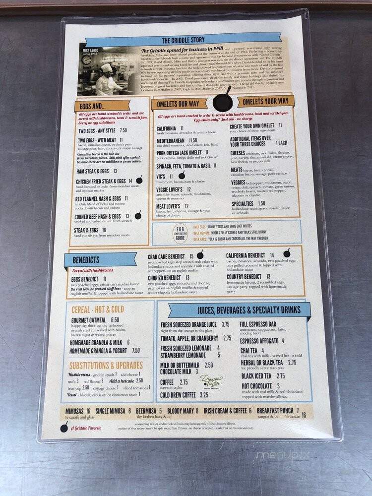 Griddle - Winnemucca, NV menu_pic