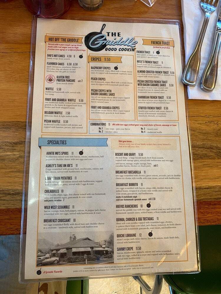 Griddle - Winnemucca, NV menu_pic