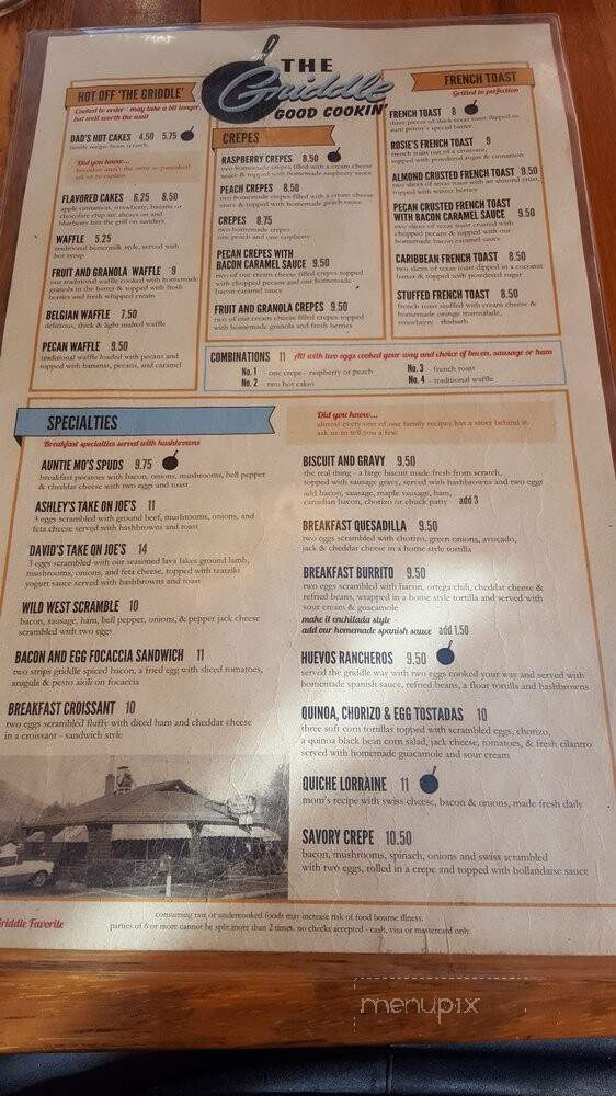 Griddle - Winnemucca, NV menu_pic