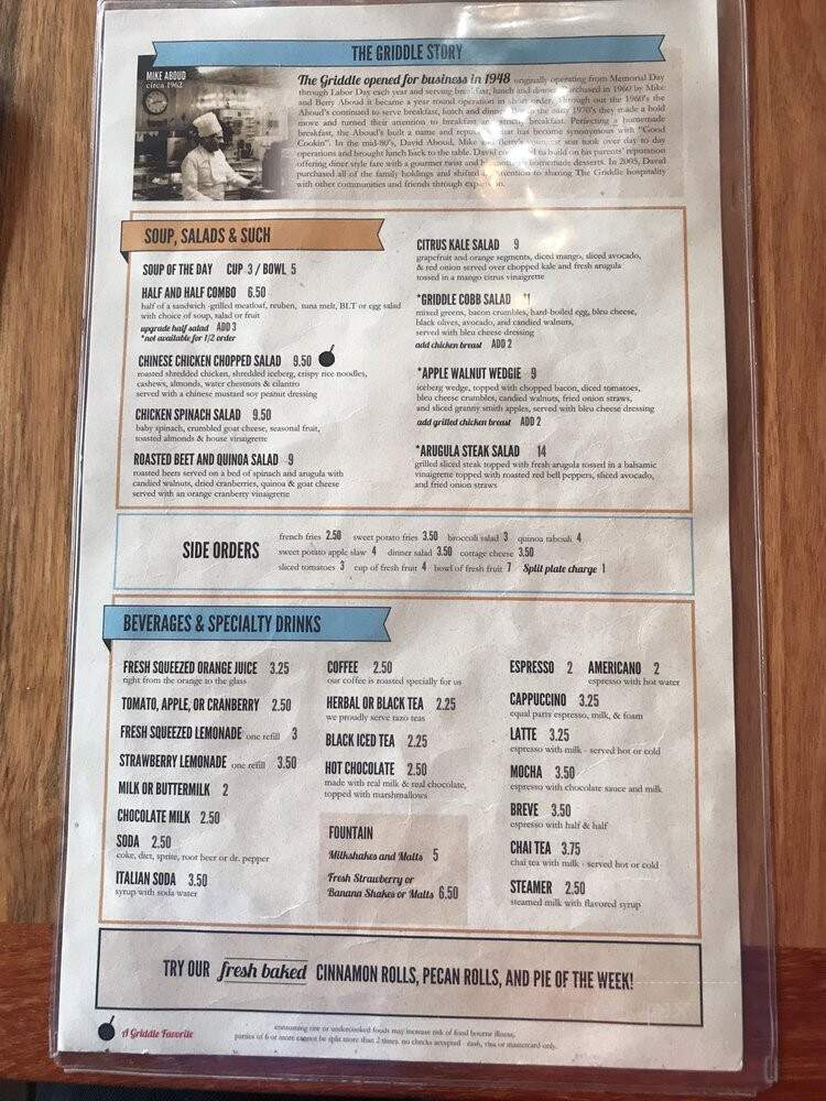 Griddle - Winnemucca, NV menu_pic