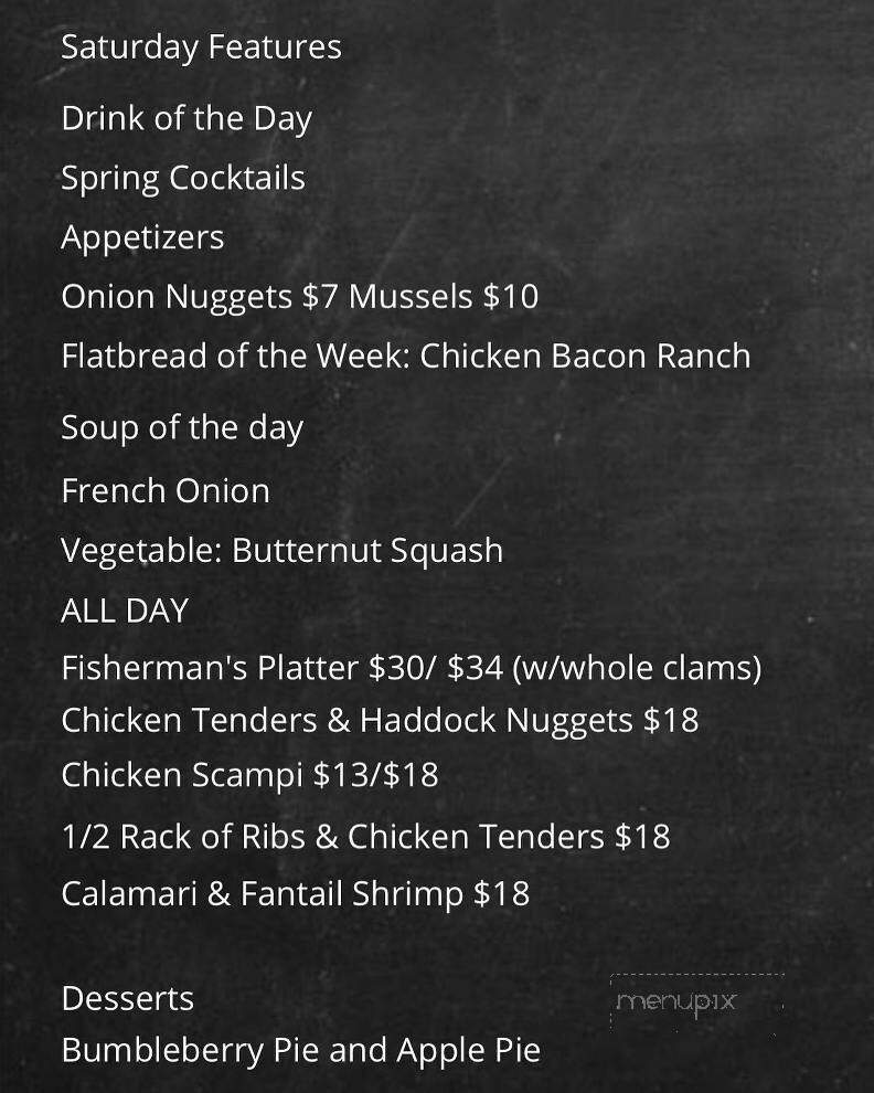 Johnson Seafood & Steak - New Durham, NH menu_pic