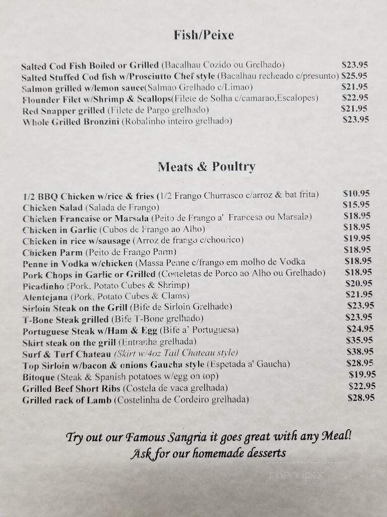 Chateau Madrid Restaurant - Carteret, NJ menu_pic