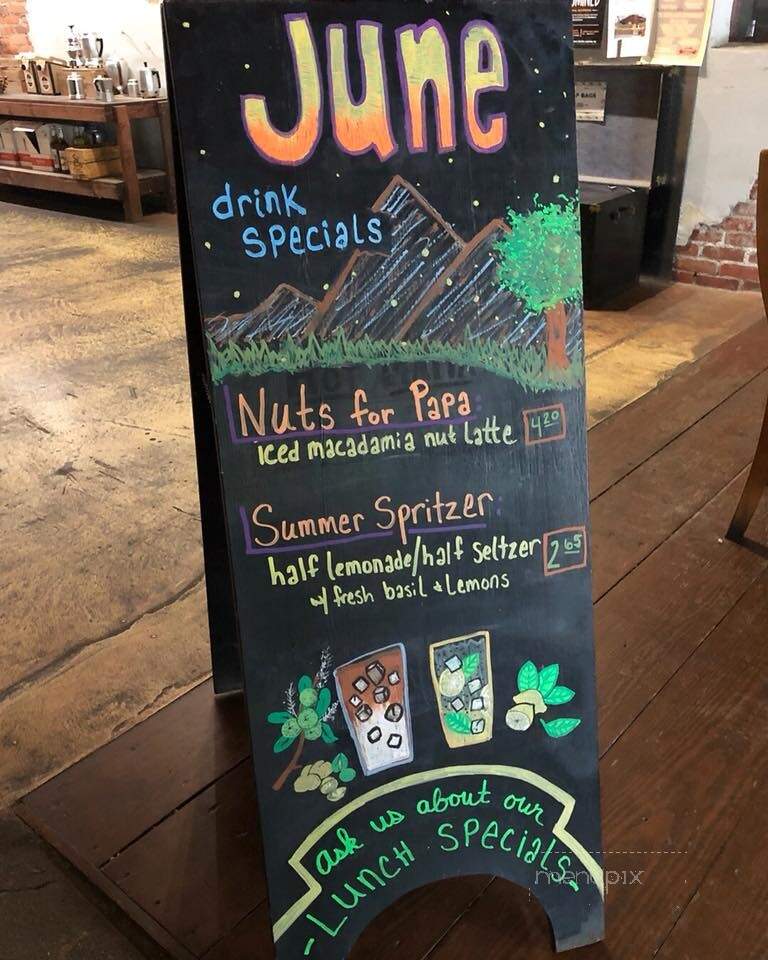Panacea Coffee House Cafe - Waynesville, NC menu_pic