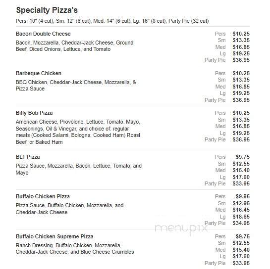 Unida Pizza - Danville, PA menu_pic