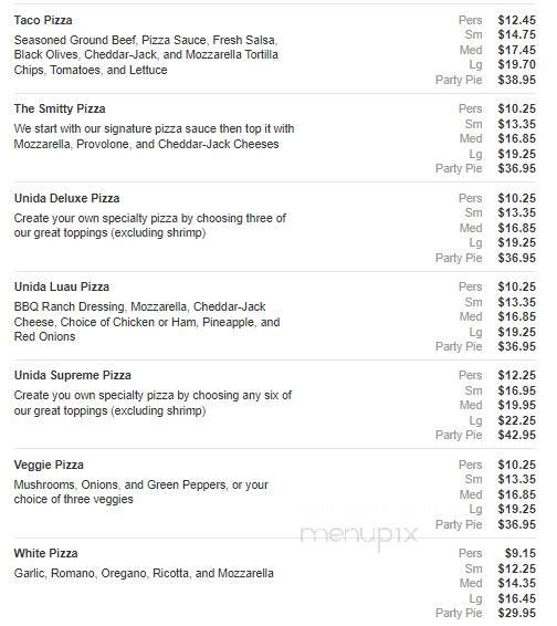Unida Pizza - Danville, PA menu_pic