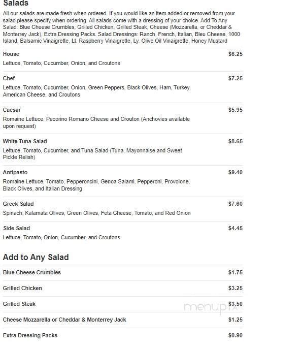 Unida Pizza - Danville, PA menu_pic