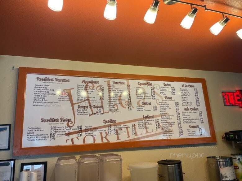 Hilda's Tortillas - Fredericksburg, TX menu_pic