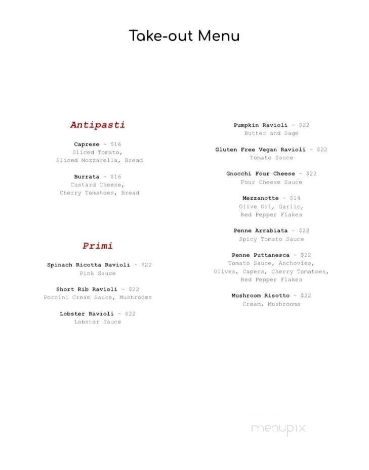 Con Amore Ristorante - Corona, CA menu_pic