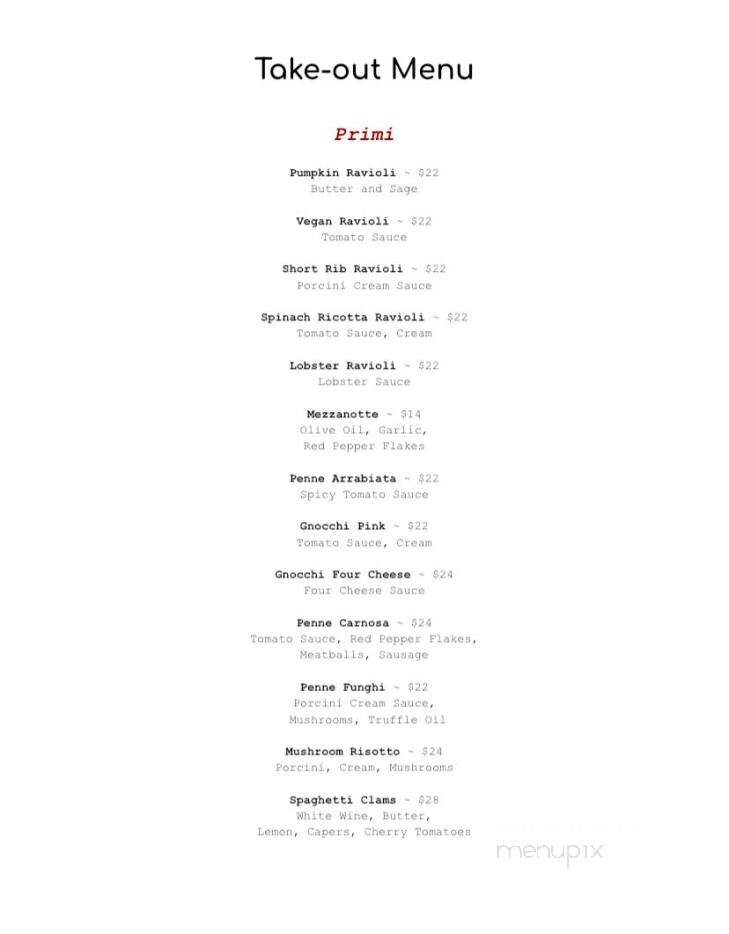 Con Amore Ristorante - Corona, CA menu_pic
