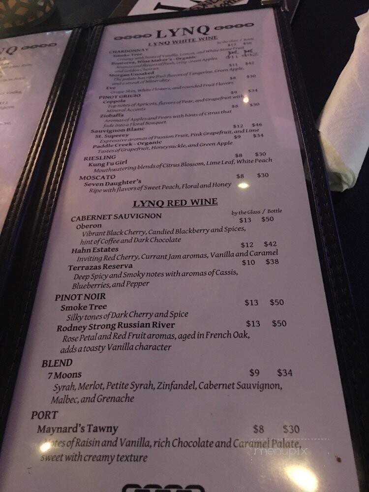 LYNQ - Fort Myers, FL menu_pic