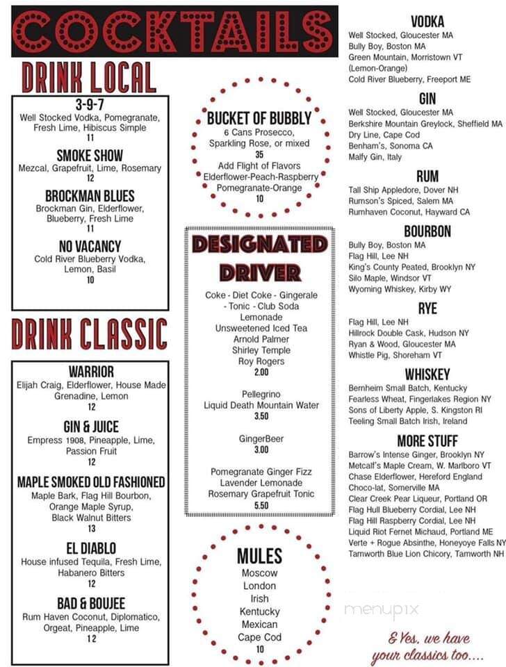 Public Kitchen - Wakefield, MA menu_pic
