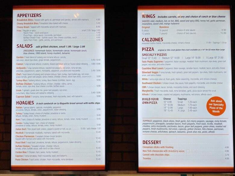 Twin Peaks Pizzeria - Marana, AZ menu_pic