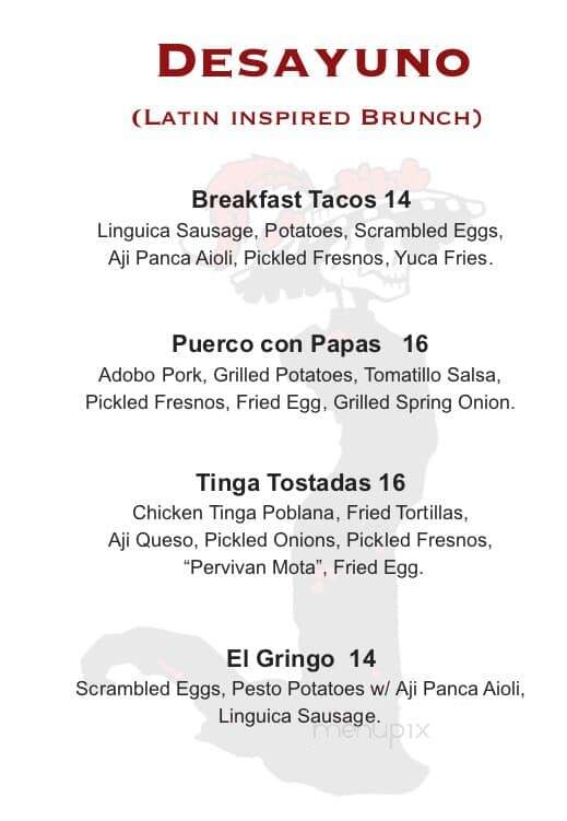Jesus Latin Grill - Mishawaka, IN menu_pic
