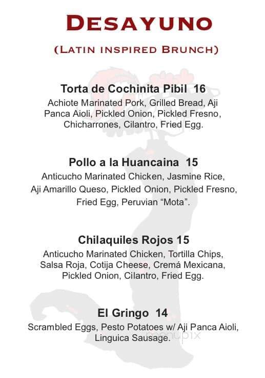 Jesus Latin Grill - Mishawaka, IN menu_pic