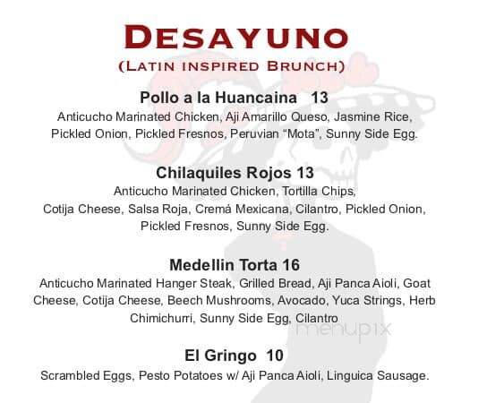 Jesus Latin Grill - Mishawaka, IN menu_pic