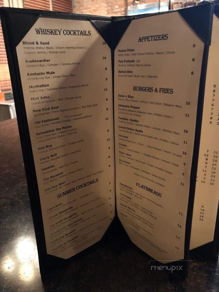 Levi & Lilac's Whiskey Room - Maumee, OH menu_pic