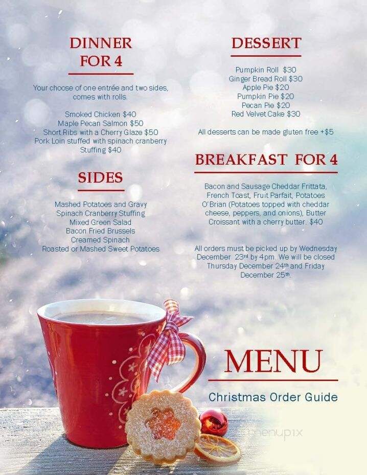 Charlotte's Cafe - Berkeley Springs, WV menu_pic