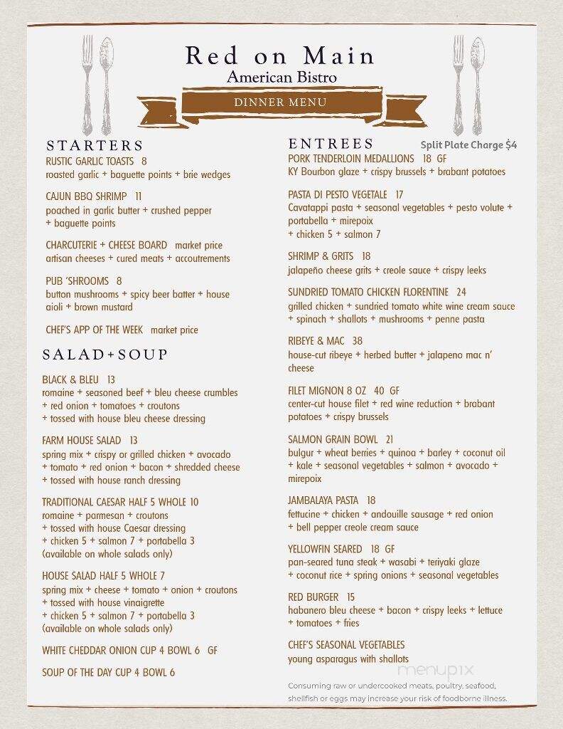 Red On Main - Madison, IN menu_pic