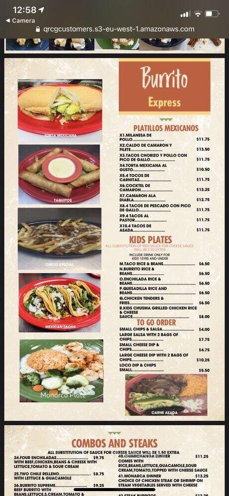 Burrito Express - Ellisville, MS menu_pic
