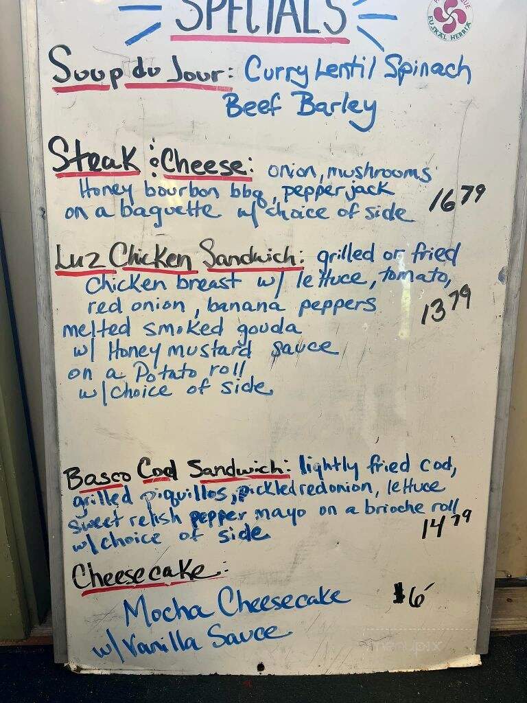 Basco Grill - Eastham, MA menu_pic