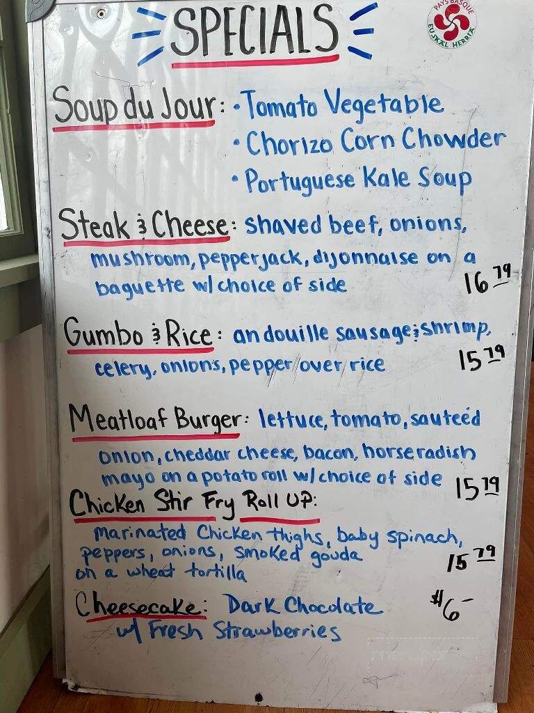 Basco Grill - Eastham, MA menu_pic