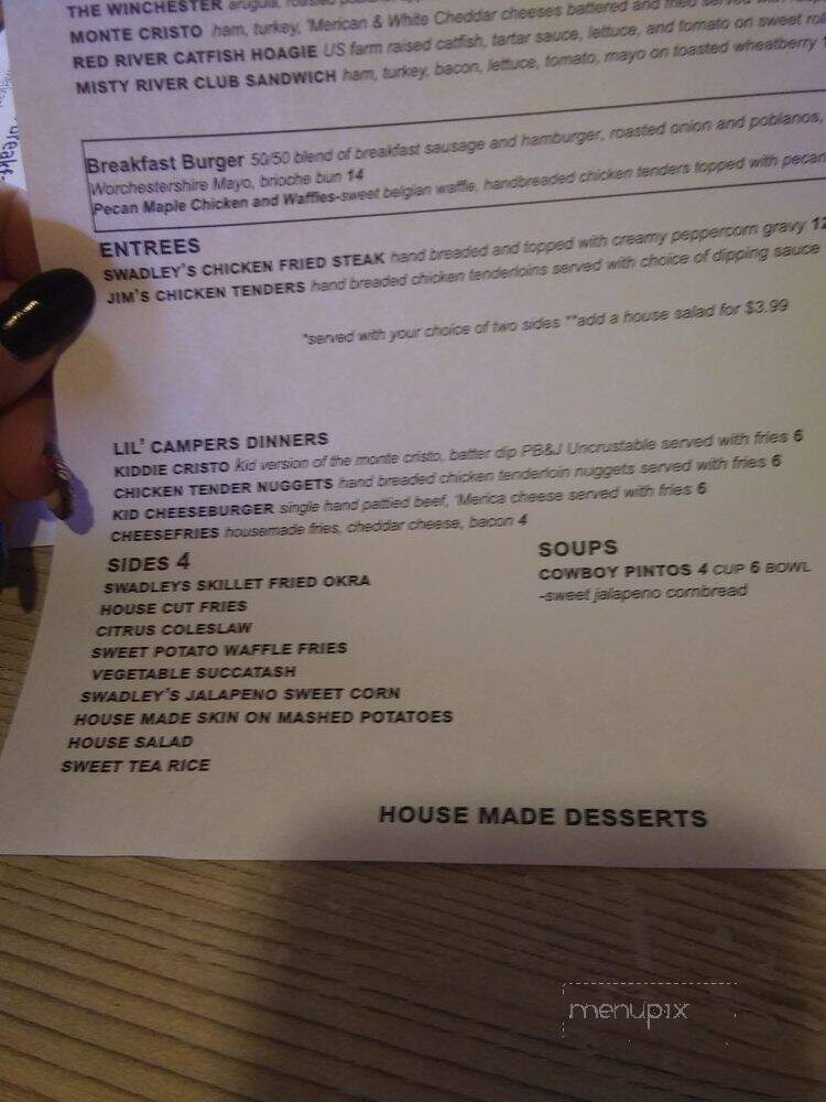 Swadley's Foggy Bottom Kitchen - Watonga, OK menu_pic