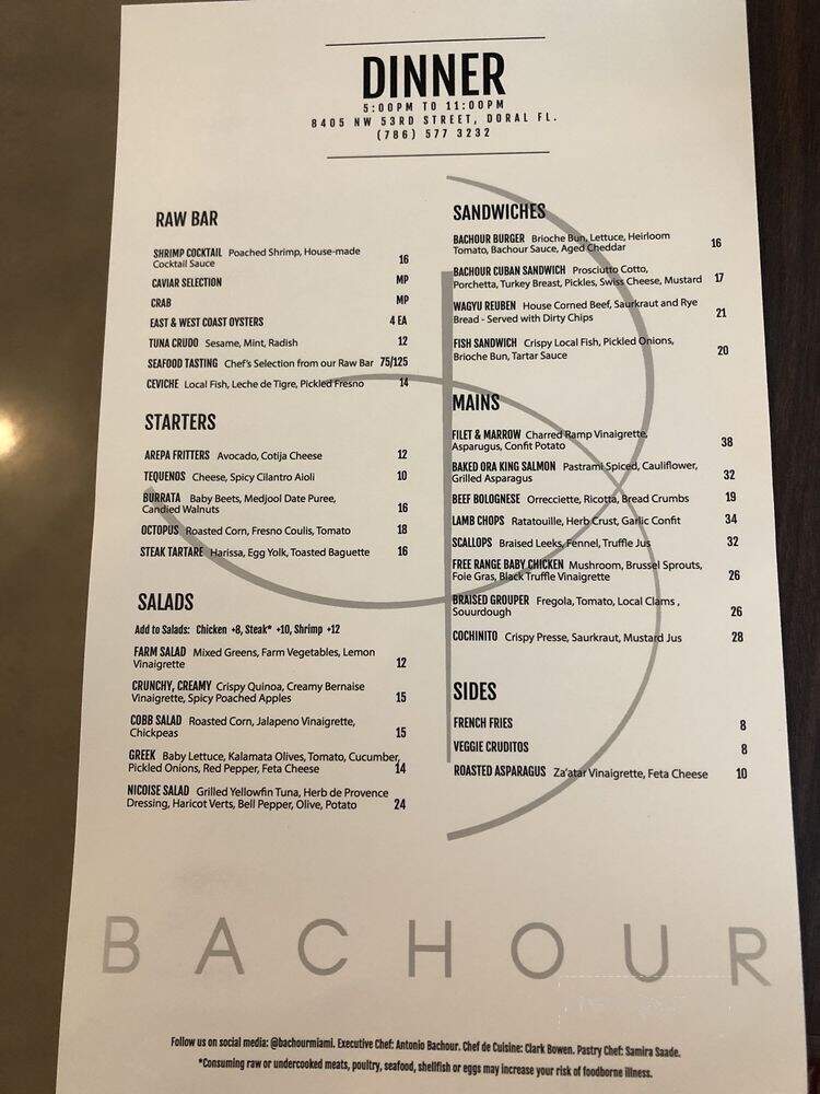 Bachour Restaurant & Bar - Doral, FL