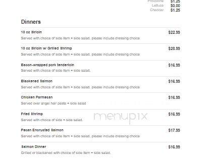 Sedona Bistro - Cape Girardeau, MO menu_pic