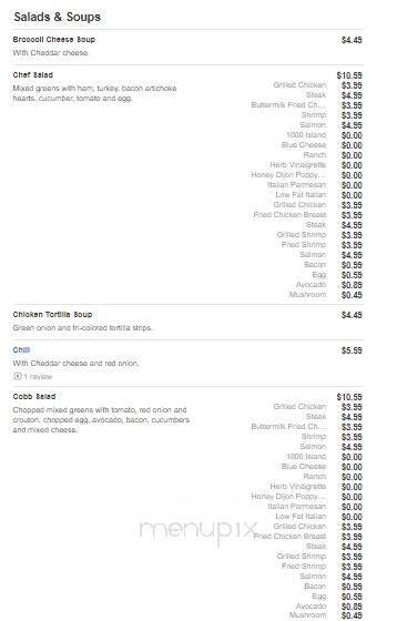 Sedona Bistro - Cape Girardeau, MO menu_pic