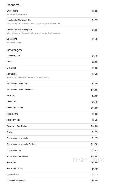 Sedona Bistro - Cape Girardeau, MO menu_pic