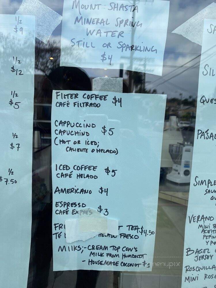 Courage Bagels - Los Angeles, CA menu_pic